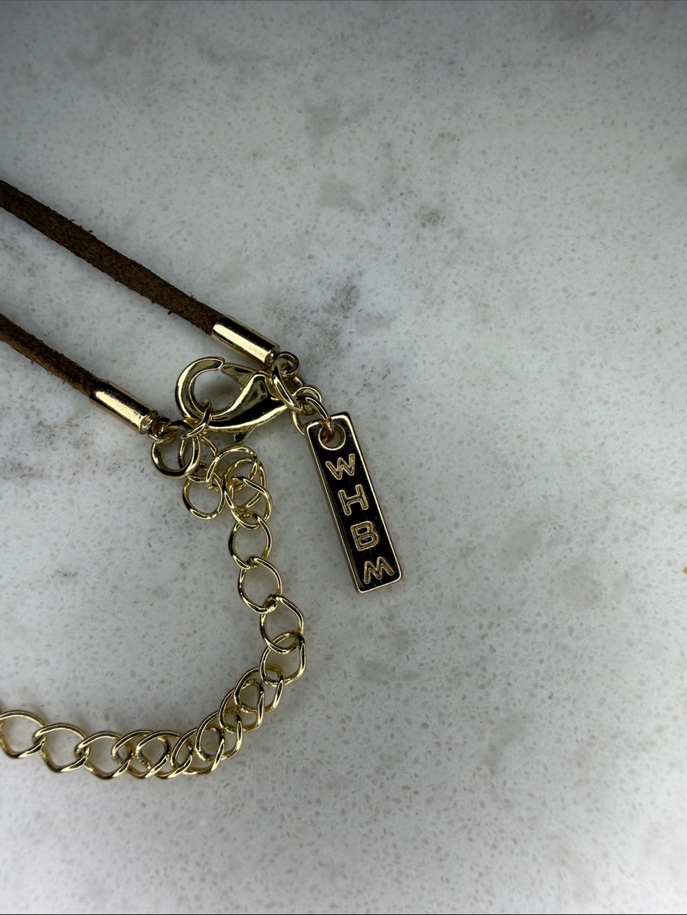 White House Black Market Pink Tassel Teardrop Pendant Necklace - Picture 2 of 4